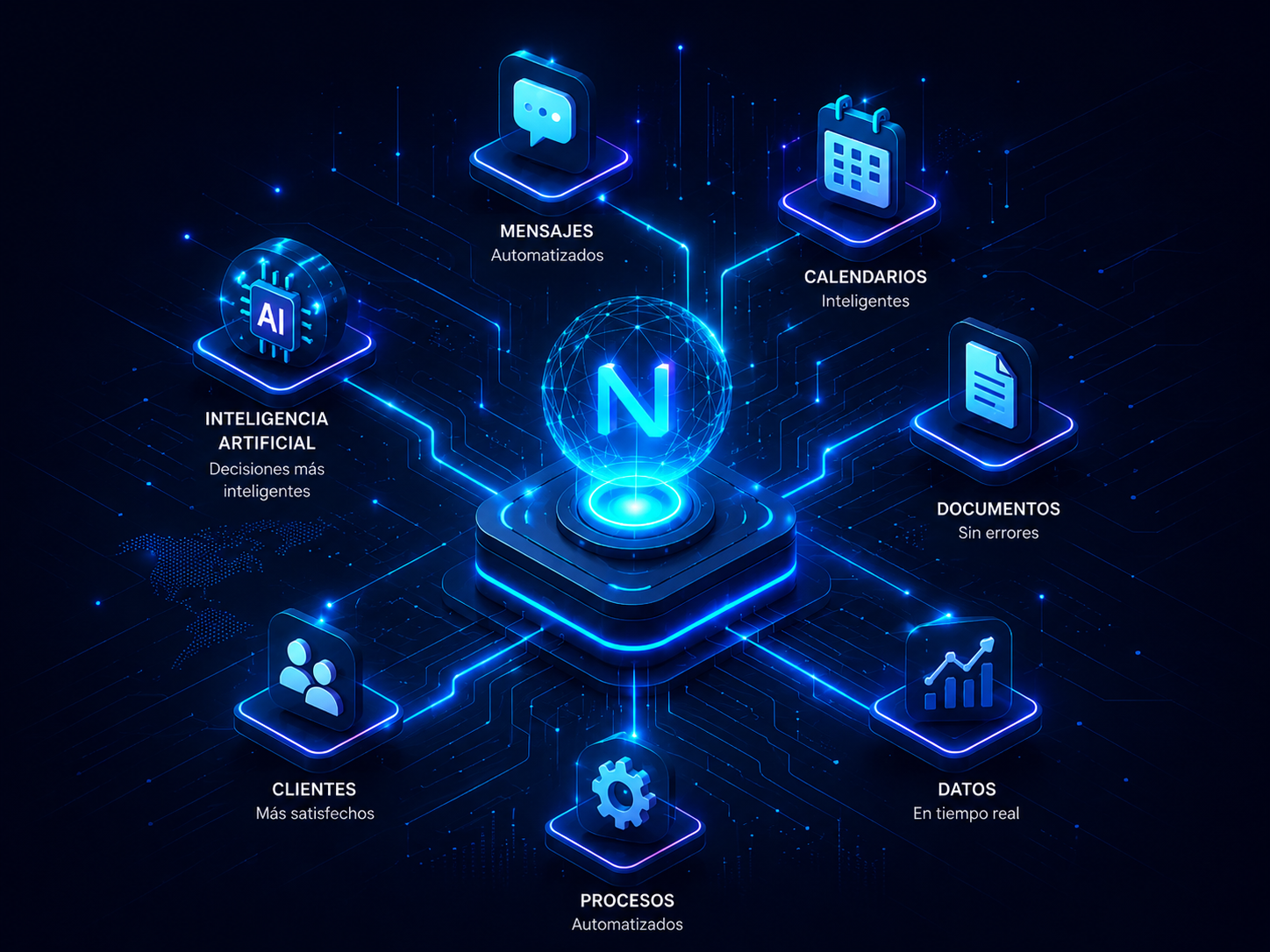 Ecosistema de automatización e inteligencia artificial de NeuraiSolutek